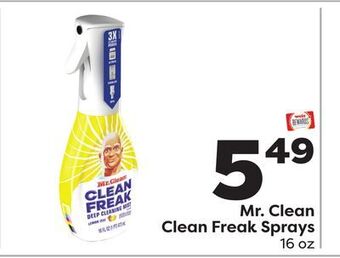Weis Markets Mr. clean clean freak sprays offer