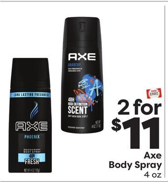 Weis Markets Axe body spray offer