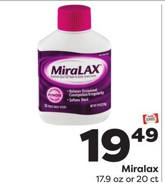 Weis Markets Miralax offer