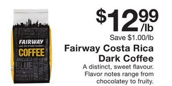 Fairway Store Market Fairway costa rica dark coffee offer