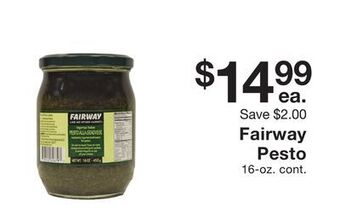 Fairway Store Market Fairway pesto offer