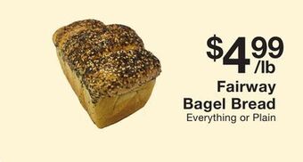 Fairway Store Market Fairway bagel bread offer
