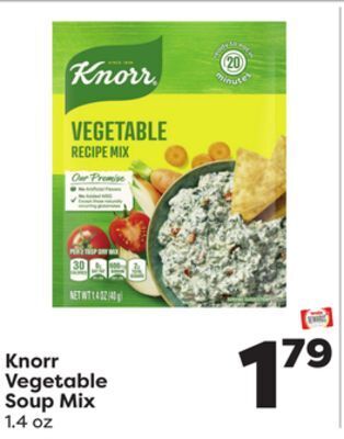 Weis Markets Knorr vegetable soup mix offer