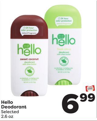 Weis Markets Hello deodorant offer