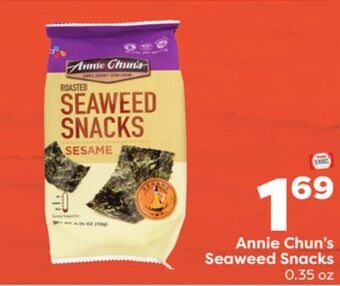 Weis Markets Annie chun's seaweed snacks offer