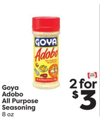 Weis Markets Goya adobo all purpose seasoning offer