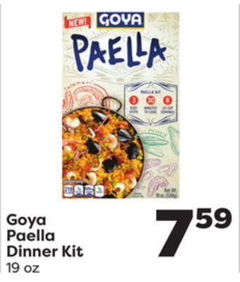 Weis Markets Goya paella dinner kit offer