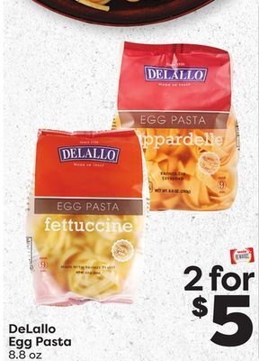 Weis Markets Delallo egg pasta offer