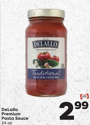 Weis Markets Delallo premium pasta sauce offer