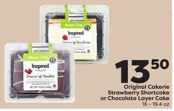 Weis Markets Original cakerie strawberry shortcake or chocolate layer cake offer