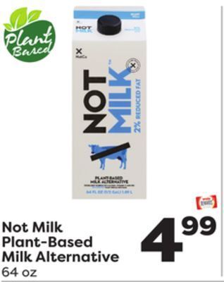 Weis Markets Not milk plant-based milk alternative offer