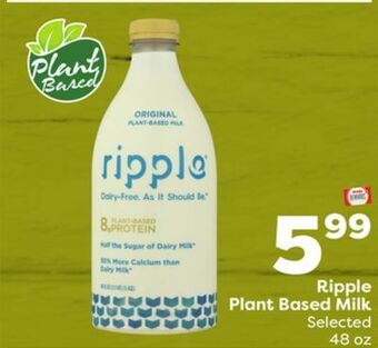 Weis Markets Ripple plant based milk offer