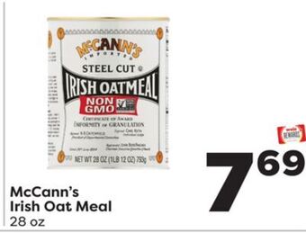 Weis Markets Mccann's irish oat meal offer
