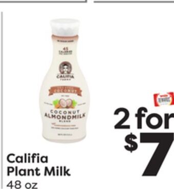 Weis Markets Califia plant milk offer