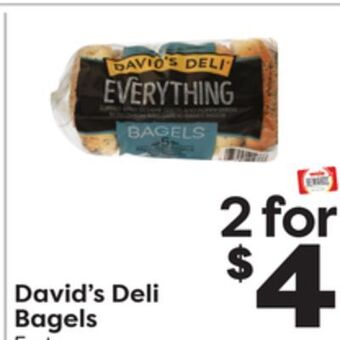 Weis Markets David's deli bagels offer