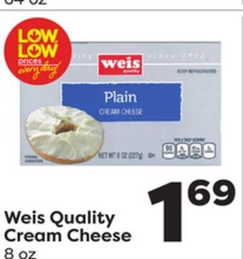 Weis Markets Weis quality cream cheese offer