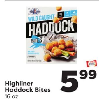 Weis Markets Highliner haddock bites offer