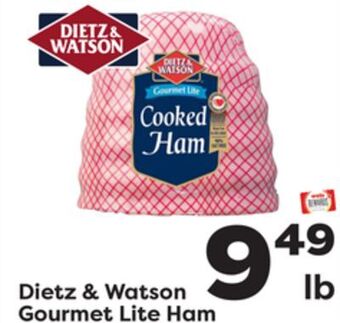Weis Markets Dietz & watson gourmet lite ham offer