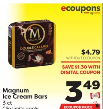 Weis Markets Magnum ice cream bars offer