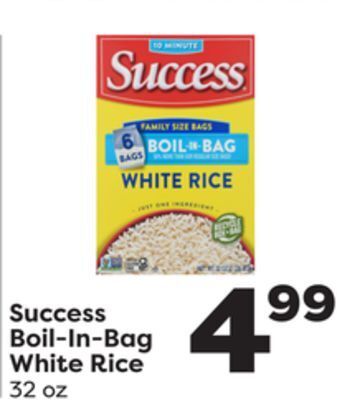 Weis Markets Success boil-in-bag white rice offer
