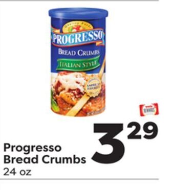 Weis Markets Progresso bread crumbs offer