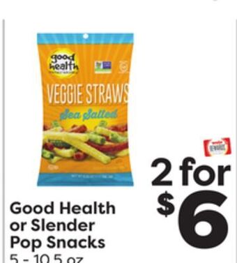 Weis Markets Good health or slender pop snacks offer