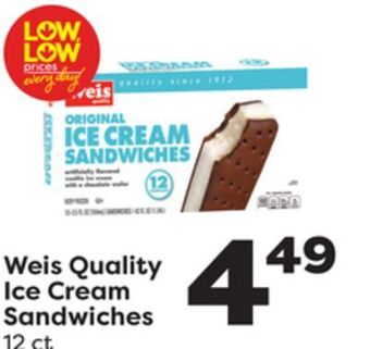 Weis Markets Weis quality ice cream sandwiches offer