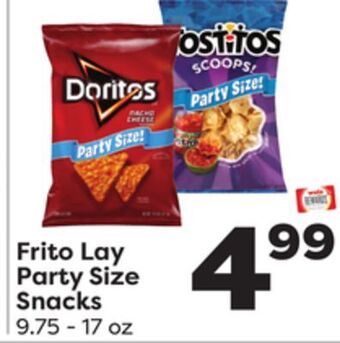 Weis Markets Frito lay party size snacks offer