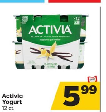 Weis Markets Activia yogurt offer