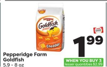 Weis Markets Pepperidge farm goldfish offer