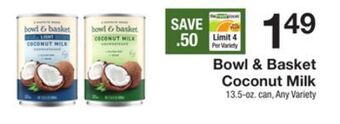 The Fresh Grocer Coconut milk offer