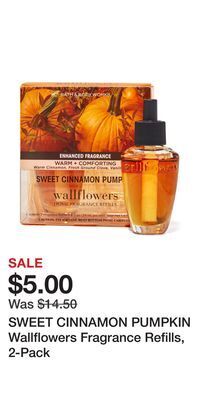 Bath & Body Works Sweet cinnamon pumpkin wallflowers fragrance refills, 2-pack offer
