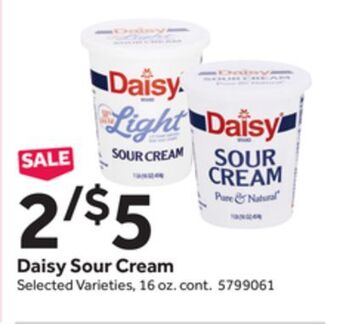 Stop&Shop Daisy sour cream offer