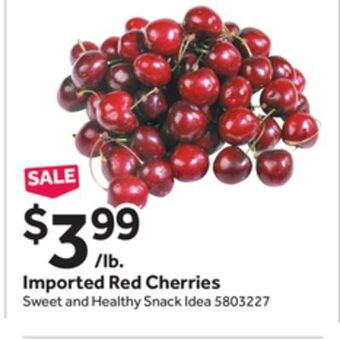 Stop&Shop Imported red cherries offer