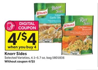 Stop&Shop Knorr sides offer