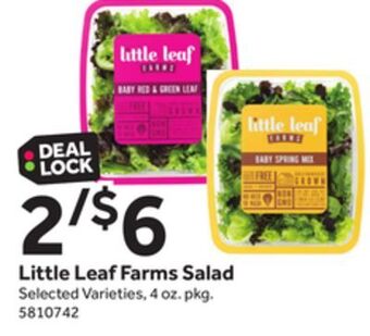 Stop&Shop Little leaf farms salad offer
