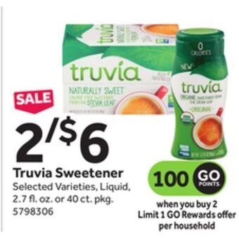 Stop&Shop Truvia sweetener offer