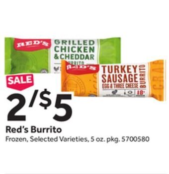 Stop&Shop Red's burrito offer