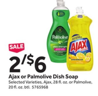 Stop&Shop Ajax or palmolive dish soap offer