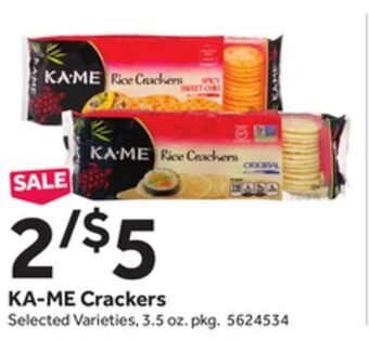 Stop&Shop Ka-me crackers offer