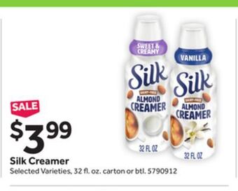 Stop&Shop Silk creamer offer