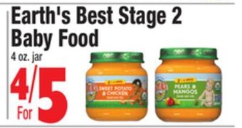 Earth's best stage 2 baby food