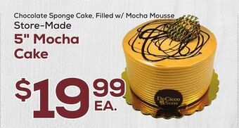 DeCicco & Sons 5" mocha cake offer