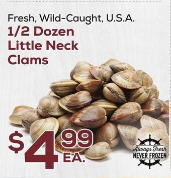 DeCicco & Sons 1/2 dozen little neck clams offer