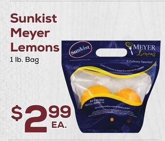 DeCicco & Sons Sunkist meyer lemons offer