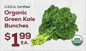 DeCicco & Sons Organic green kale bunches offer