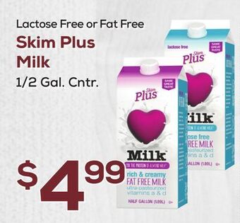 DeCicco & Sons Skim plus milk offer