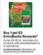 CVS Zyrtec 24-30 ct. offer