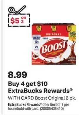 CVS Boost Original 6 pk. offer