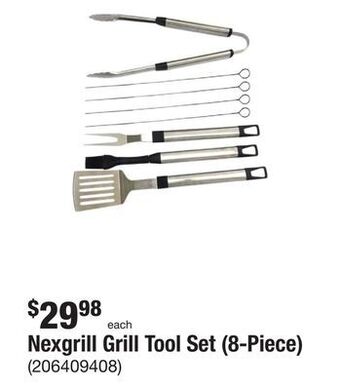 The Home Depot Nexgrill grill tool set (8-piece) offer